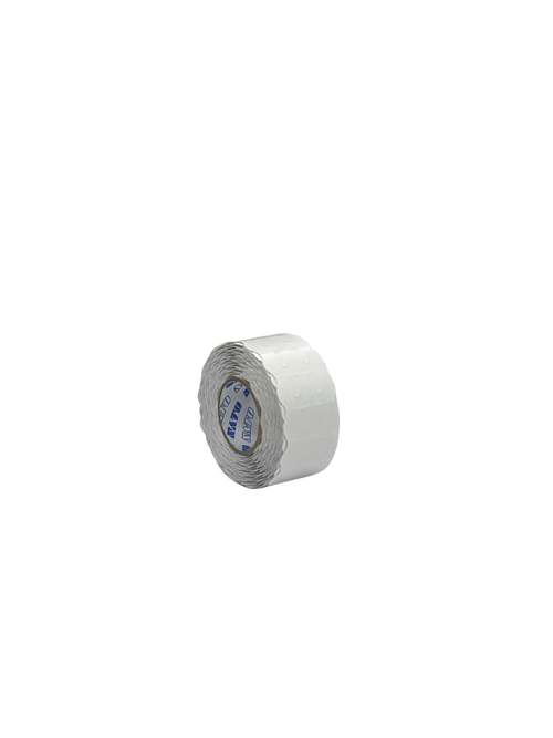 Rollo vertical de pegatinas Wavy para JUDO 26x16 mm para uso en etiquetado de alimentos frescos y preparados.