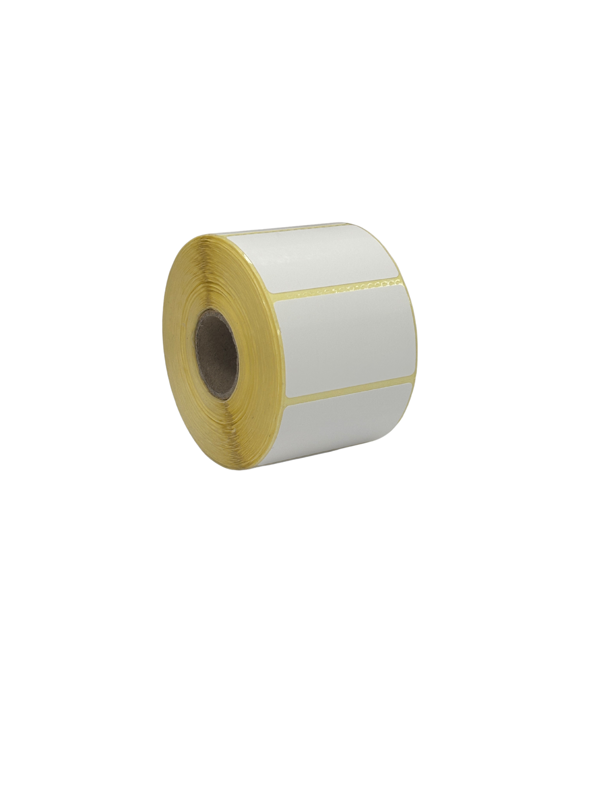 Rollo vertical de etiquetas adhesivas termo protegidas 50x30 mm para etiquetado en cocinas profesionales.